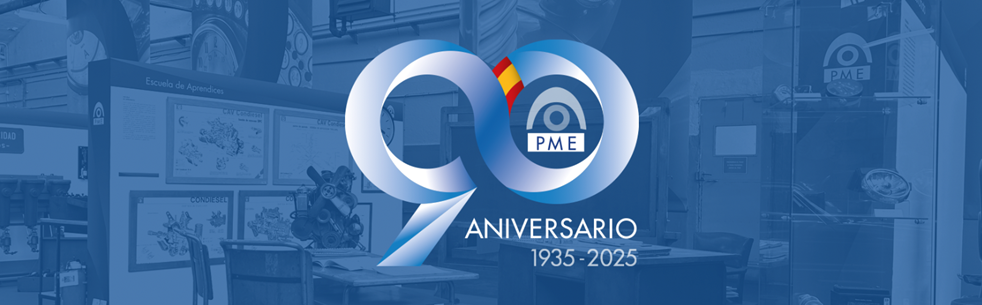 Logotipo y lema del 90 aniversario del Parque Móvil
